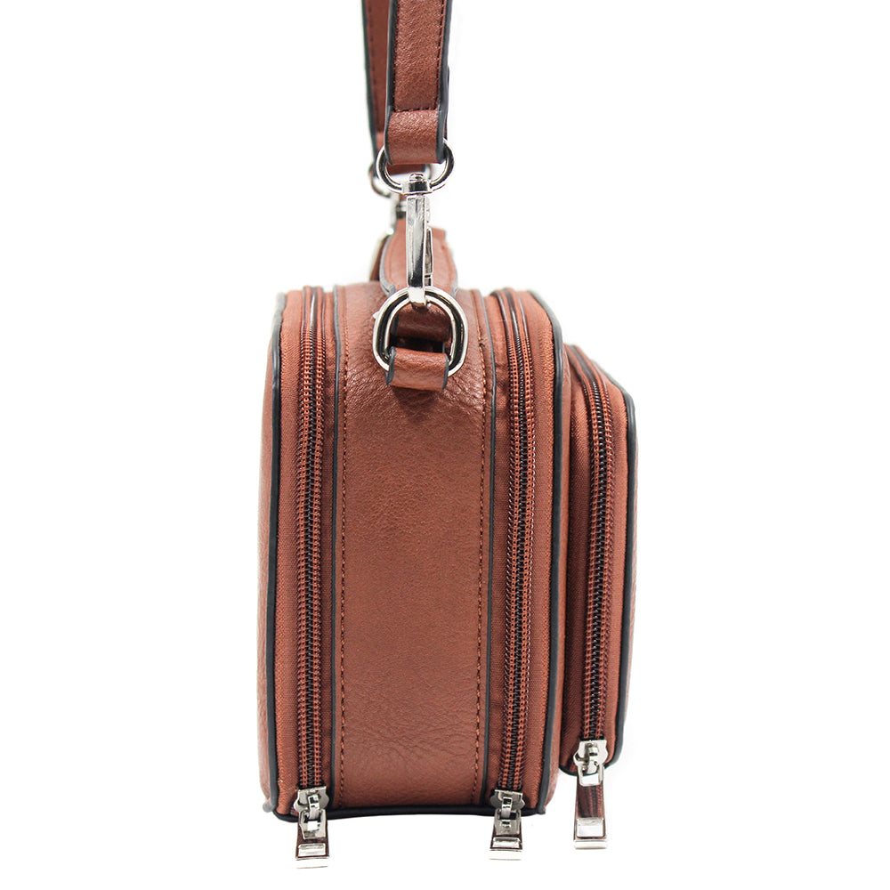 Camel Crossbody Handbag