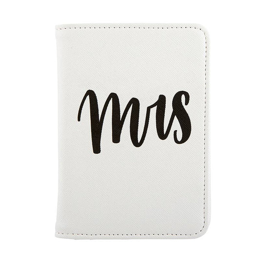 White Mrs. Passport Case