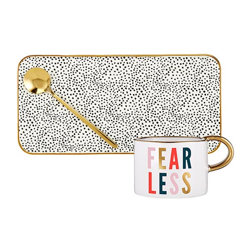 Fearless Tea Cup Tray Set