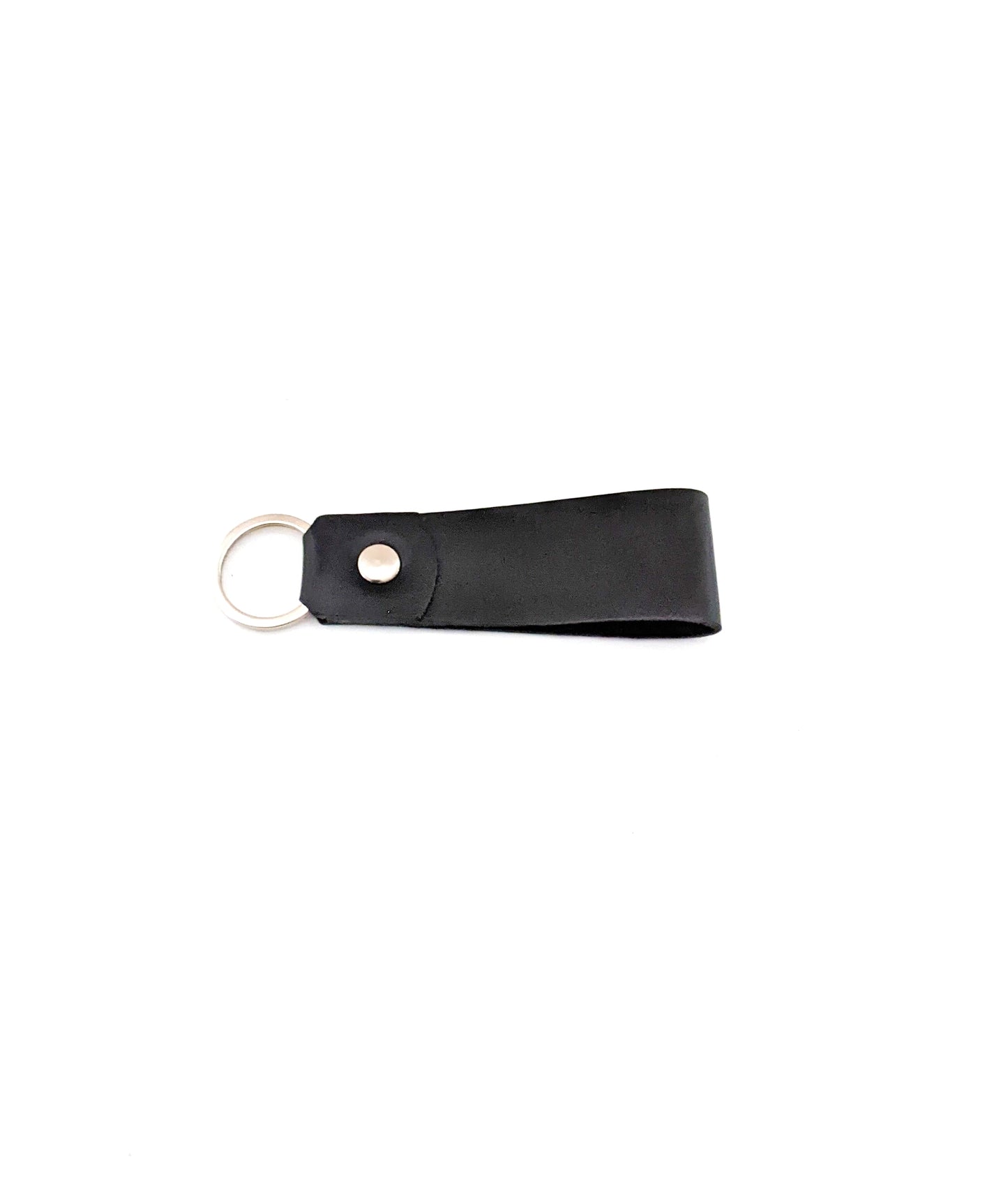 Black Leather Keychain