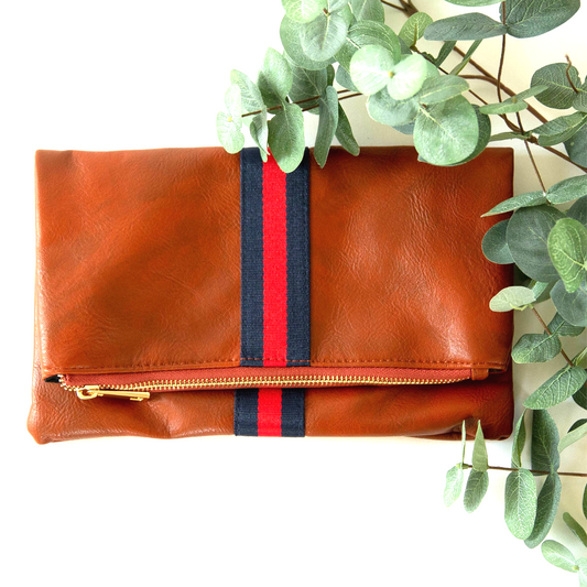 Preppy Foldover Wristlet