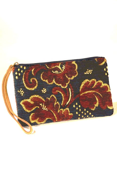 Jacobean Handmade Wristlet